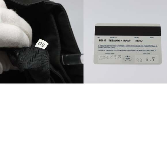 PRADA Hand Bag Nylon Black - Picture 13 of 13